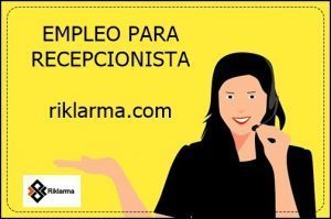 empleo para recepcionista