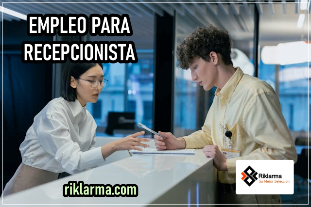 empleo para recepcionista