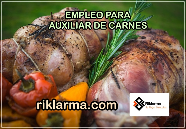 Empleo para Auxiliar de Carnes